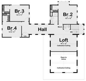 Second Floor for House Plan #963-00359