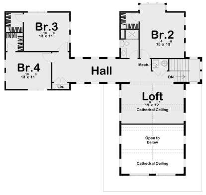 Second Floor for House Plan #963-00359