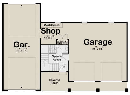 Garage Floor for House Plan #963-00360