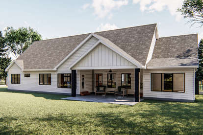Modern Farmhouse House Plan #963-00361 Elevation Photo
