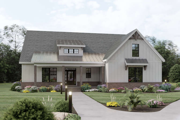 Modern Farmhouse House Plan #009-00289 Elevation Photo