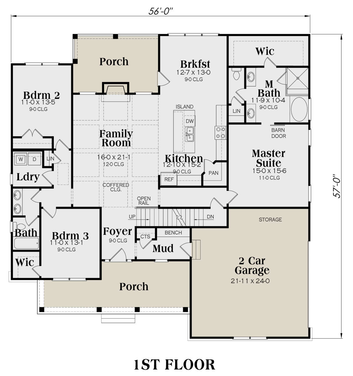 Main Floor for House Plan #009-00289