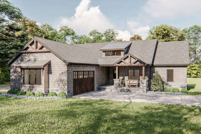 Craftsman House Plan #963-00364 Elevation Photo