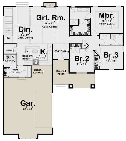 Main Floor for House Plan #963-00364