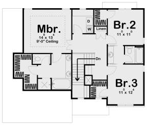 Second Floor for House Plan #963-00366