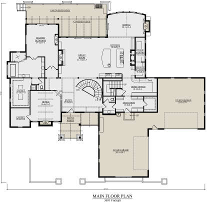 House Plan House Plan #23929 Drawing 1