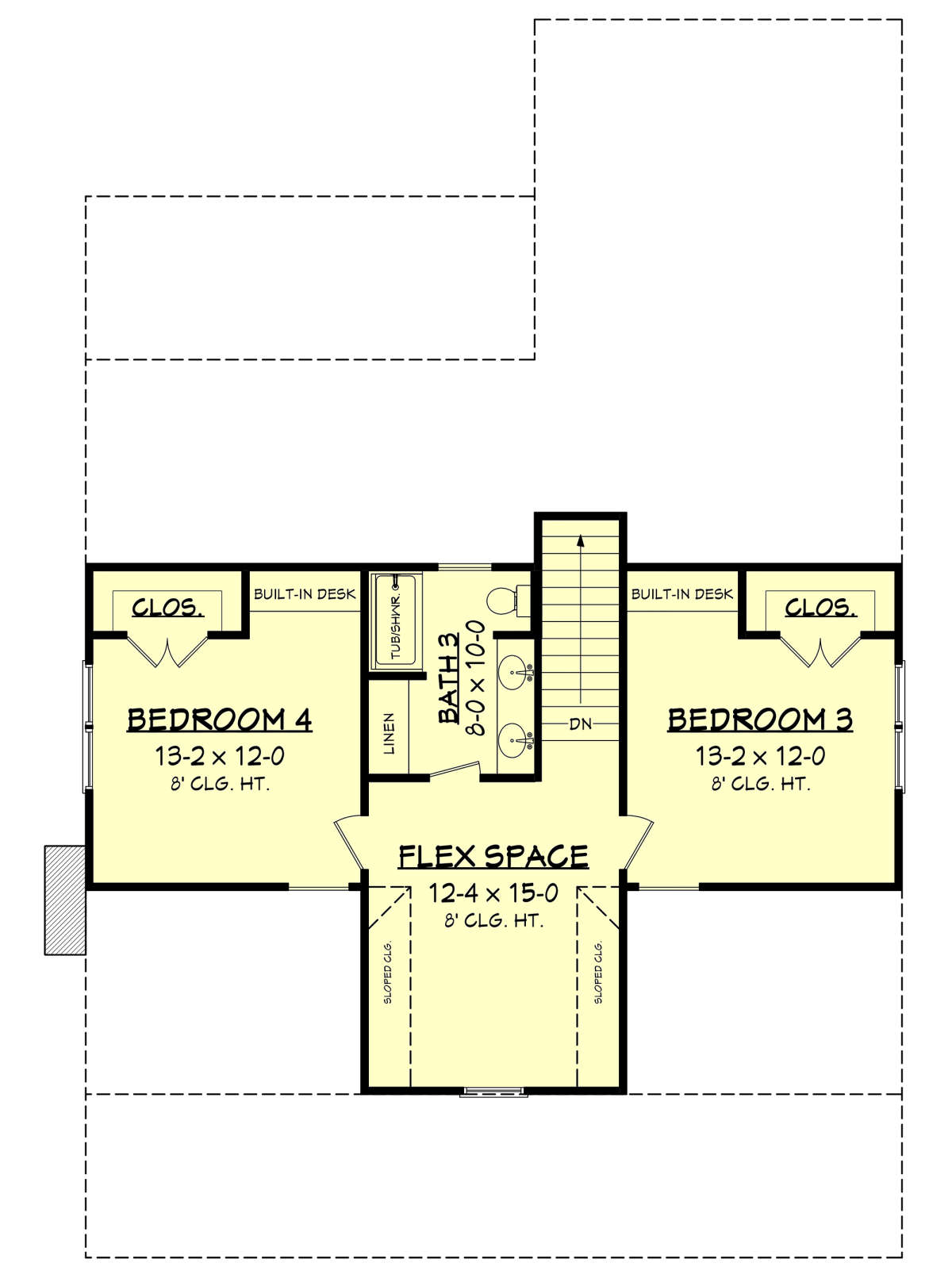 Second Floor for House Plan #041-00200
