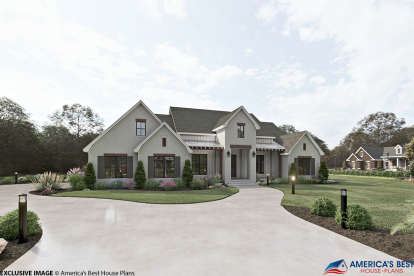 Modern Farmhouse House Plan #041-00201 Elevation Photo