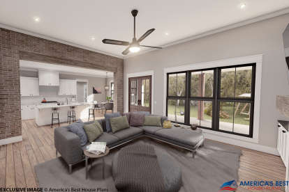 Modern Farmhouse House Plan #041-00201 Additional Photo