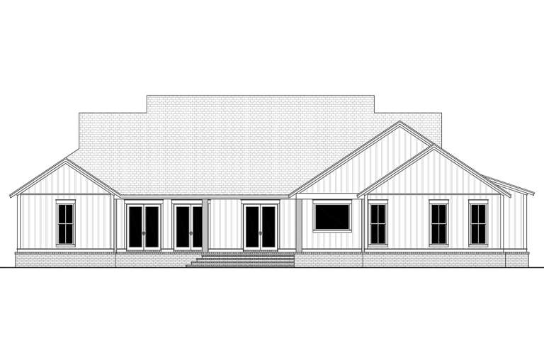Modern Farmhouse House Plan #041-00202 Elevation Photo