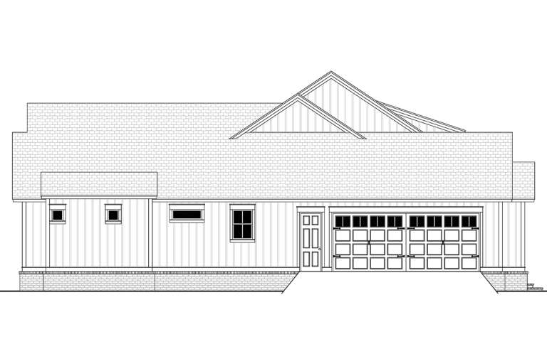 Modern Farmhouse House Plan #041-00202 Elevation Photo