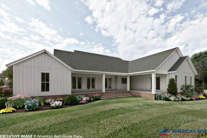 Modern Farmhouse House Plan #041-00202 Elevation Photo