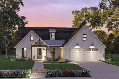 Modern Farmhouse House Plan #4534-00018 Elevation Photo