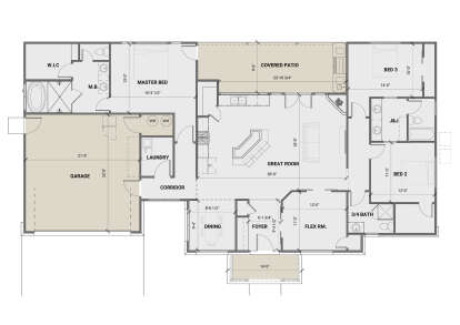 Main Floor for House Plan #881-00002