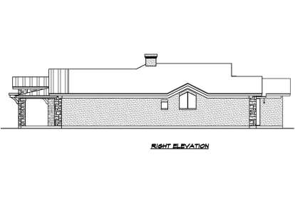 European House Plan #5445-00352 Elevation Photo