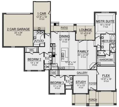 Main Floor for House Plan #5445-00352