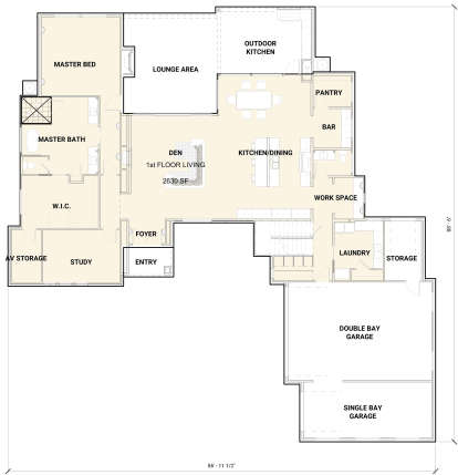 Main Floor for House Plan #881-00005