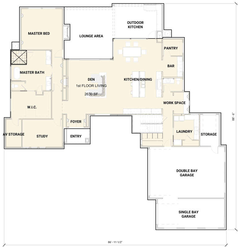 House Plan House Plan #23939 Drawing 1