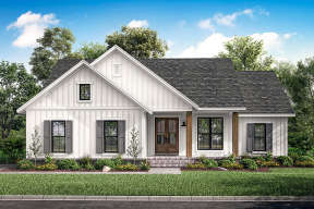 Modern Farmhouse House Plan #041-00203 Elevation Photo