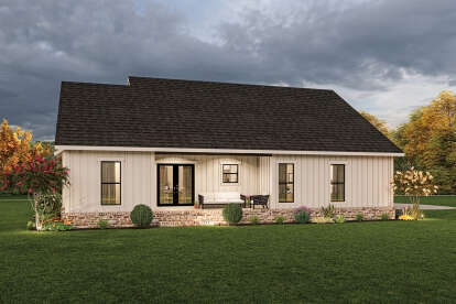 Modern Farmhouse House Plan #041-00203 Elevation Photo