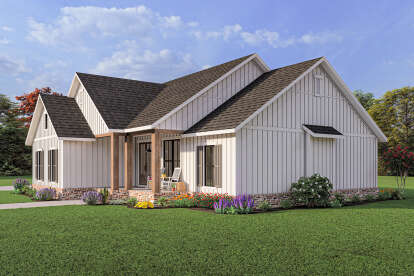 Modern Farmhouse House Plan #041-00203 Elevation Photo