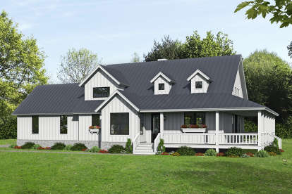 Farmhouse House Plan #940-00195 Elevation Photo