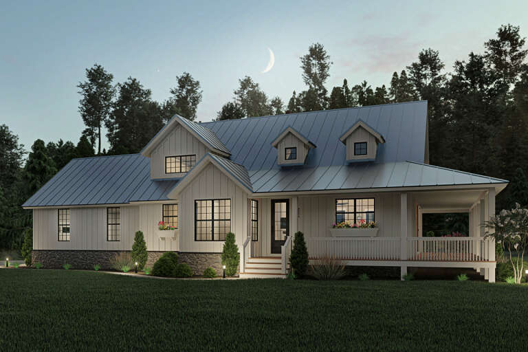 Farmhouse House Plan #940-00195 Elevation Photo