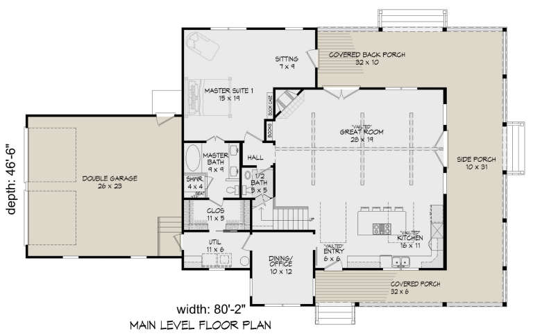 House Plan House Plan #23943 Drawing 1