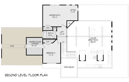 Second Floor for House Plan #940-00195