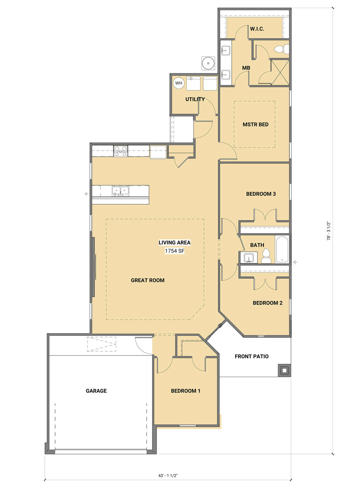 Main Floor for House Plan #881-00009