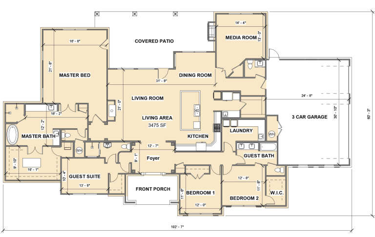 House Plan House Plan #23946 Drawing 1