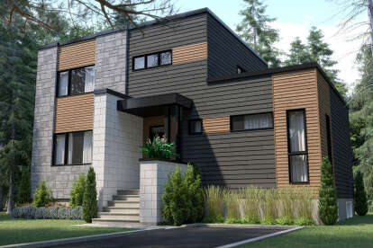 Contemporary House Plan #034-01232 Elevation Photo