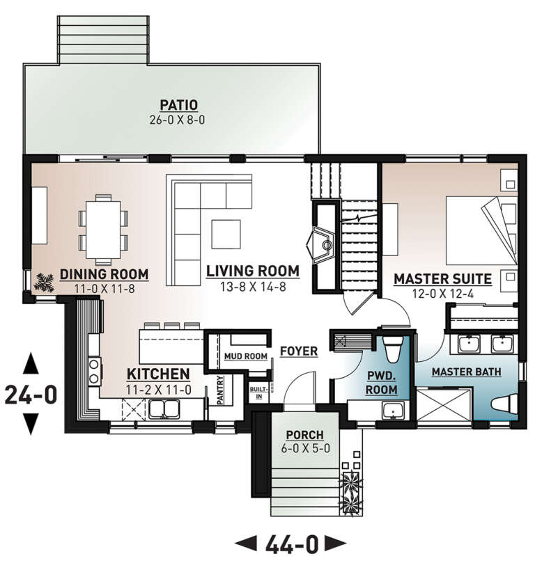 House Plan House Plan #23948 Drawing 1