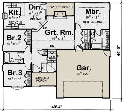 Main Floor for House Plan #402-01614