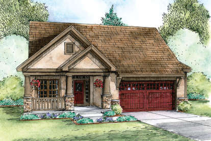 Bungalow House Plan #402-01617 Elevation Photo