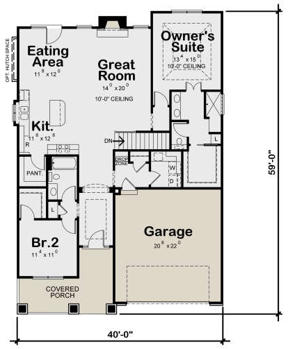 Main Floor for House Plan #402-01617