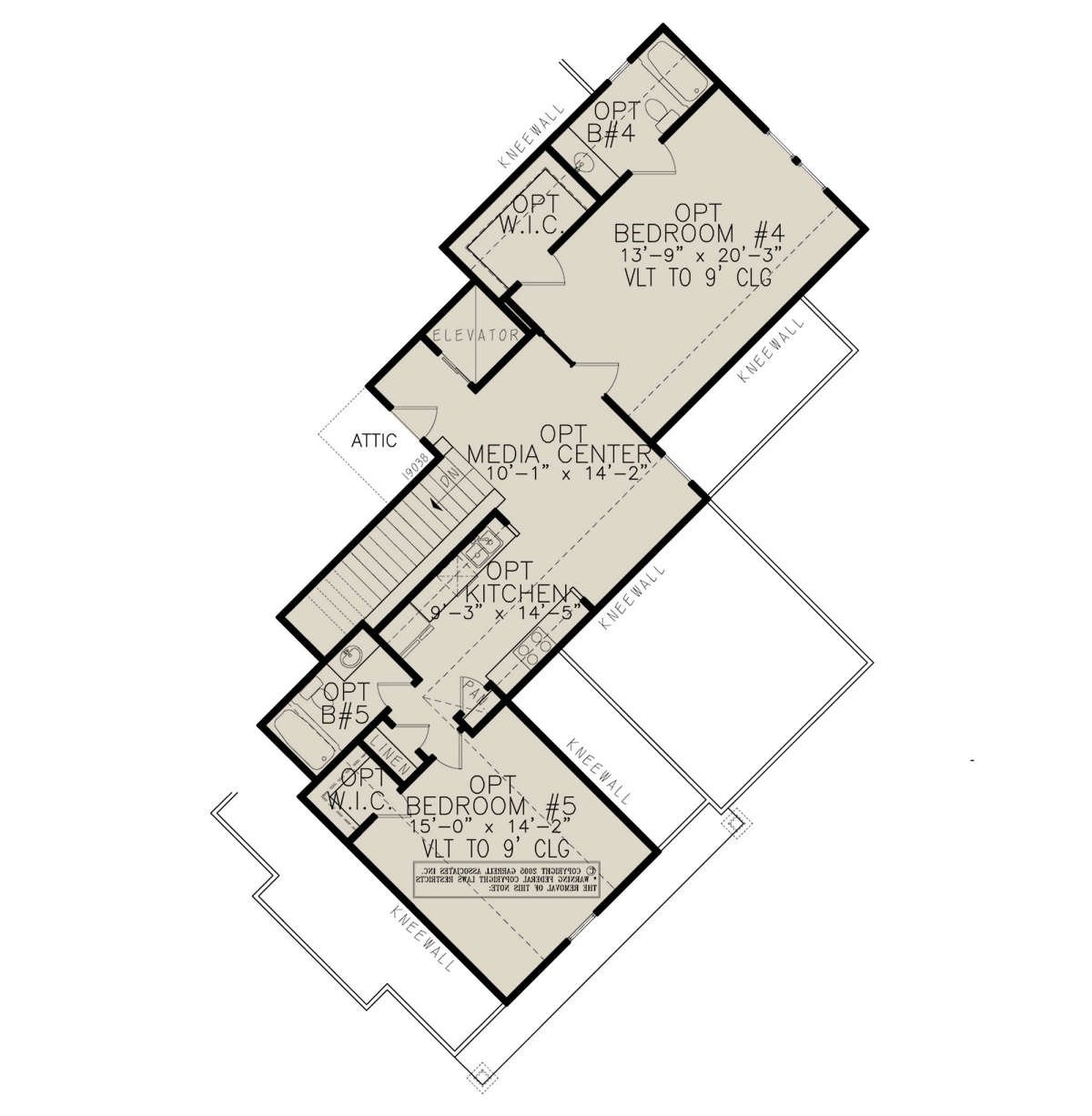 Optional Second Floor for House Plan #699-00256