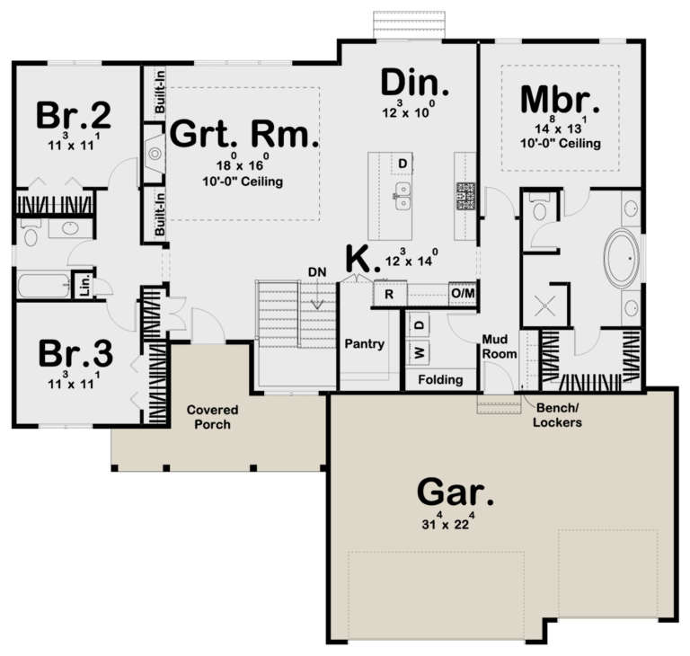 House Plan House Plan #23961 Drawing 1
