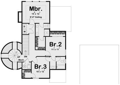 Second Floor for House Plan #963-00368