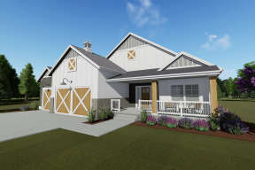 Modern Farmhouse House Plan #425-00017 Elevation Photo