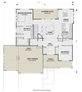 Main Floor for House Plan #425-00017