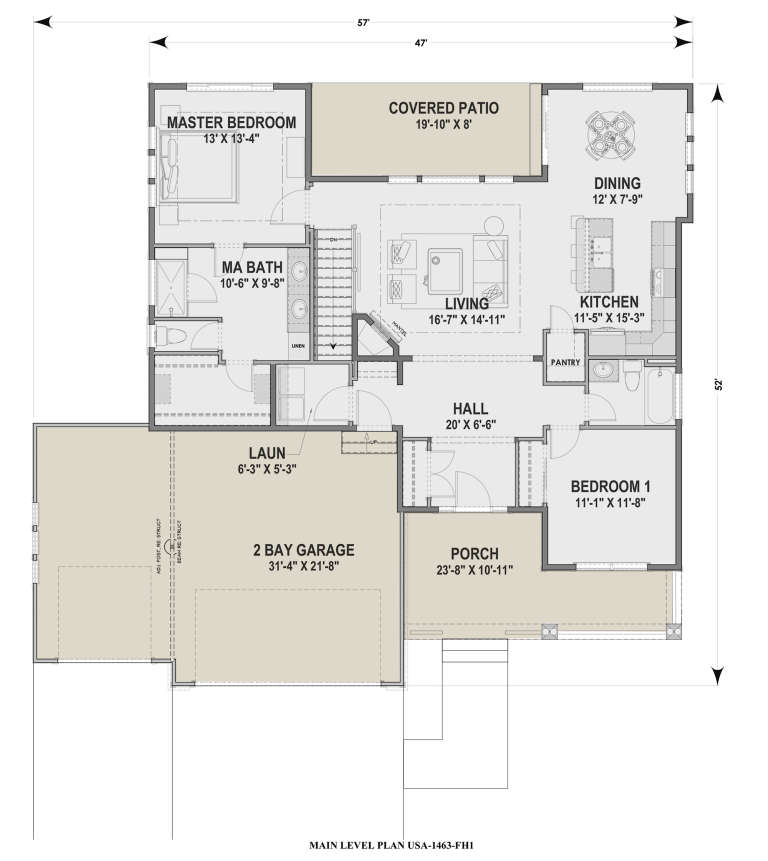 House Plan House Plan #23963 Drawing 1