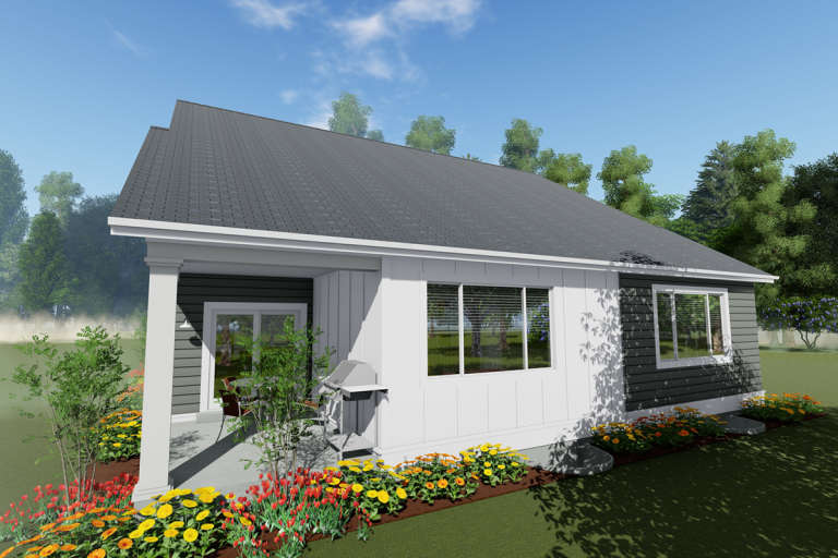 Modern Farmhouse House Plan #425-00018 Elevation Photo