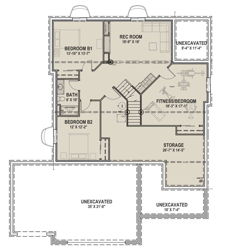 House Plan House Plan #23964 Drawing 2