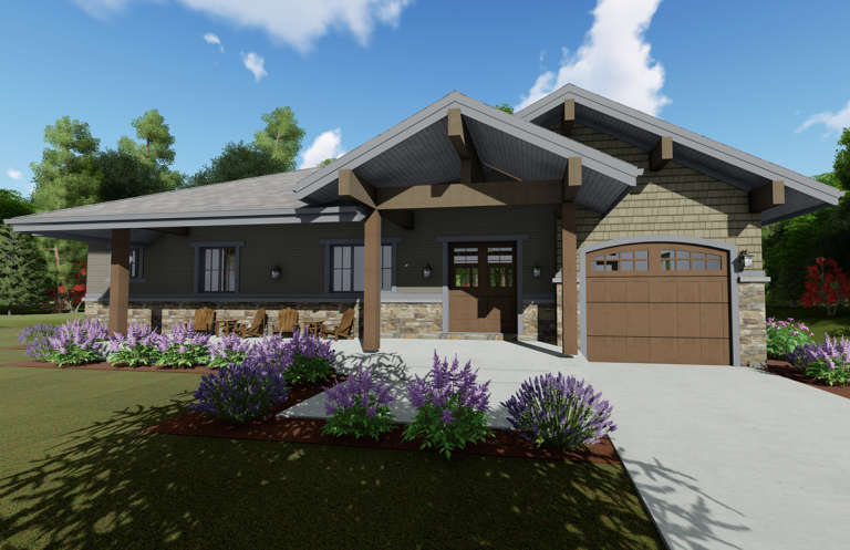 House Plan House Plan #23965 Front Elevation 
