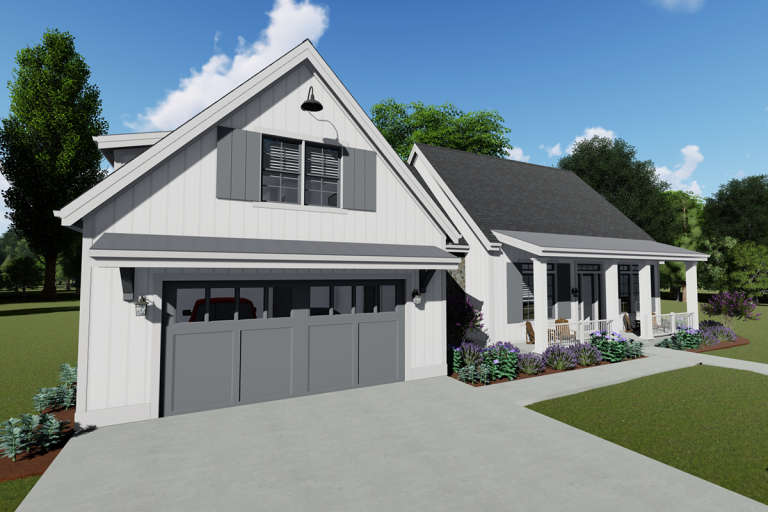 Modern Farmhouse House Plan #425-00020 Elevation Photo