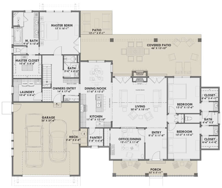 House Plan House Plan #23966 Drawing 1