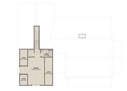 Optional Bonus Room for House Plan #425-00020