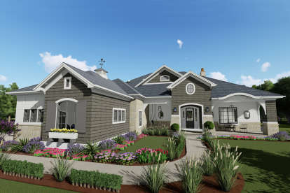 Craftsman House Plan #425-00021 Elevation Photo