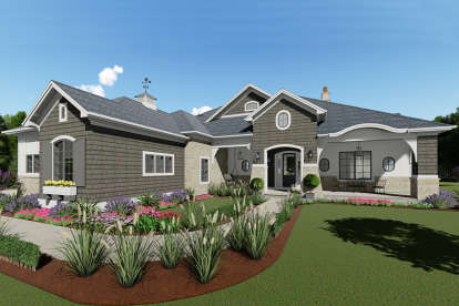 Craftsman House Plan #425-00021 Elevation Photo